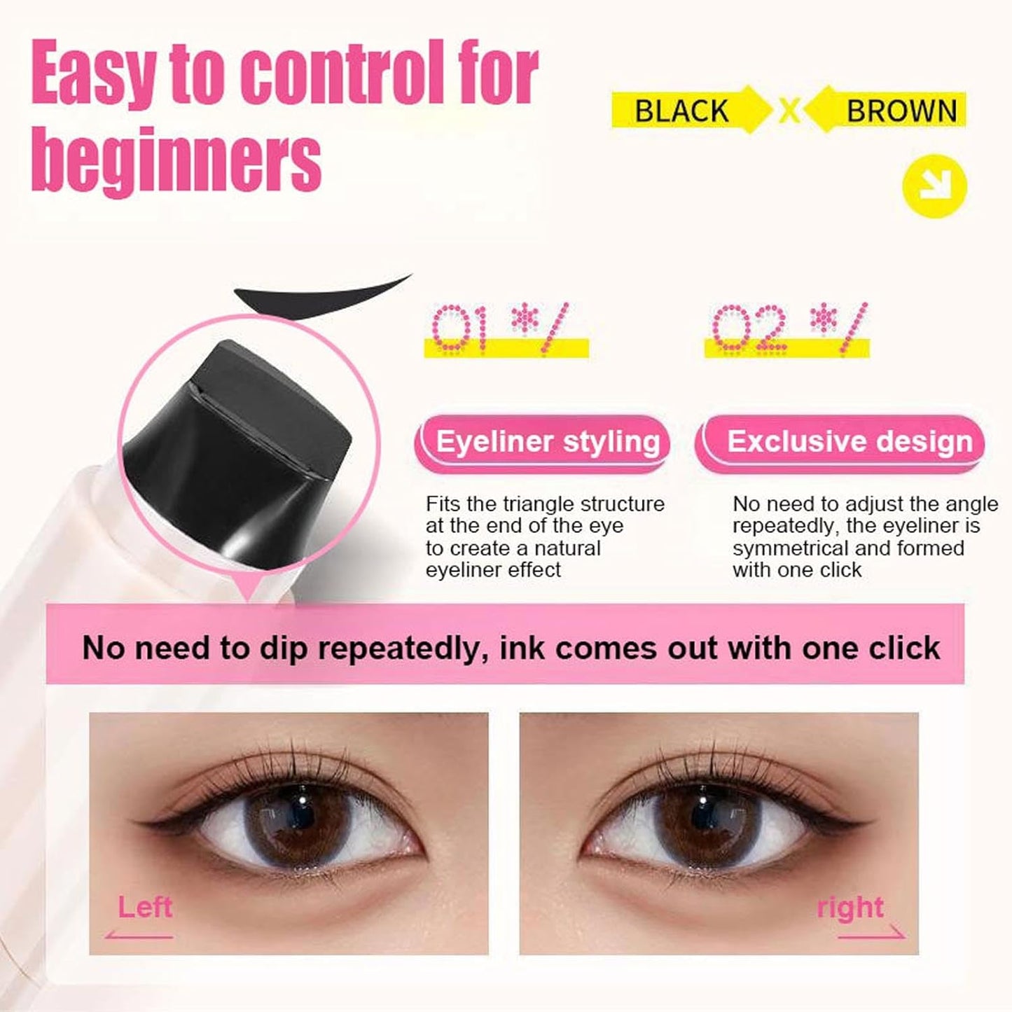 Waterproof Winged Eyeliner Stamp